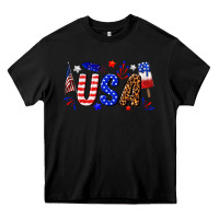 Black usa 4th of july Heavy Core Tee - texasbilliewilder