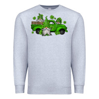 Heather Grey st patrick's gnomes farm truck Premium Sweatshirt - Jasminsmagicworld