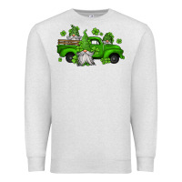 Oatmeal Heather st patrick's gnomes farm truck Premium Sweatshirt - Jasminsmagicworld