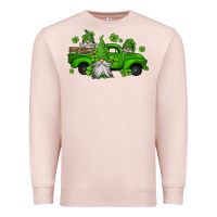 Pale Pink st patrick's gnomes farm truck Premium Sweatshirt - Jasminsmagicworld