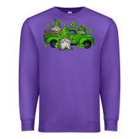 Purple st patrick's gnomes farm truck Premium Sweatshirt - Jasminsmagicworld