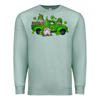 Seafoam st patrick's gnomes farm truck Premium Sweatshirt - Jasminsmagicworld