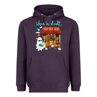 Plum when in doubt go to the bookstore Heavyweight Hoodie - Artiststas