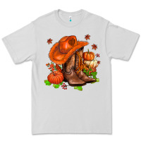 Dove Grey fall pumpkins  cowgirl  and roses Premium Tee - AdoDesignShop