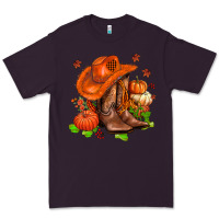 Plum fall pumpkins  cowgirl  and roses Premium Tee - AdoDesignShop