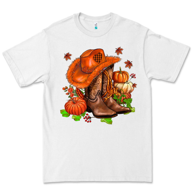 Fall Pumpkins  Cowgirl  And Roses Premium Tee by AdoDesignShop | Teevron