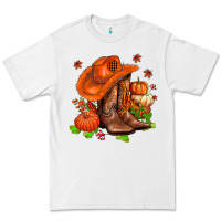 White fall pumpkins  cowgirl  and roses Premium Tee - AdoDesignShop