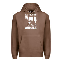 Chestnut Eat Plants Love Animals Premium Hoodie - Bettercallsaul