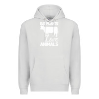 Dove Grey Eat Plants Love Animals Premium Hoodie - Bettercallsaul