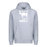 Heather Grey Eat Plants Love Animals Premium Hoodie - Bettercallsaul