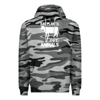 Slate Camo Eat Plants Love Animals Premium Hoodie - Bettercallsaul