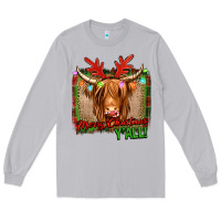 Moon Dust merry christmas y'all highland cow Long Sleeve Tee - Jasminsmagicworld