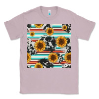 Lilac serape cowhide sunflowers seamless pattern 12inch Classic Tee - Jasminsmagicworld