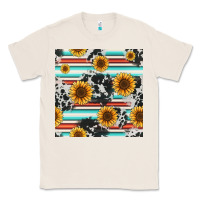 Natural serape cowhide sunflowers seamless pattern 12inch Classic Tee - Jasminsmagicworld