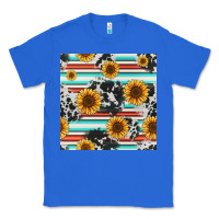 True Royal serape cowhide sunflowers seamless pattern 12inch Classic Tee - Jasminsmagicworld