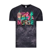 Cloud Black nurse coffee scrubs rubber gloves Vintage Tee - Jasminsmagicworld