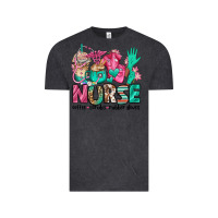 Vintage Black nurse coffee scrubs rubber gloves Vintage Tee - Jasminsmagicworld