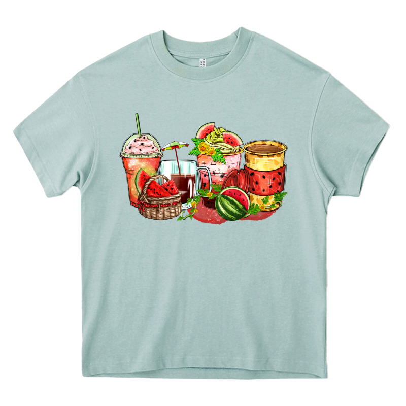 Watermelon Farm Fresh Coffee Cups Heavy Core Tee by Zillion Design Studio | Teevron