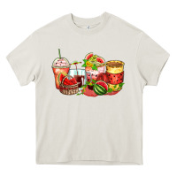 Cream watermelon farm fresh coffee cups Heavy Core Tee - Zillion Design Studio
