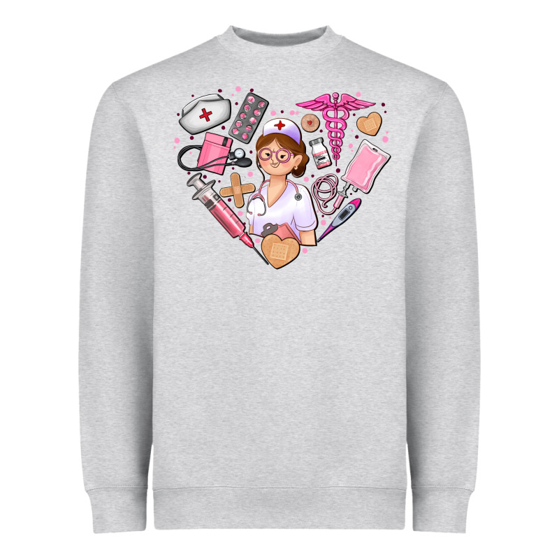 Nurse And Nurse Element Heart Heavyweight Sweatshirt by AdoDesignShop | Teevron