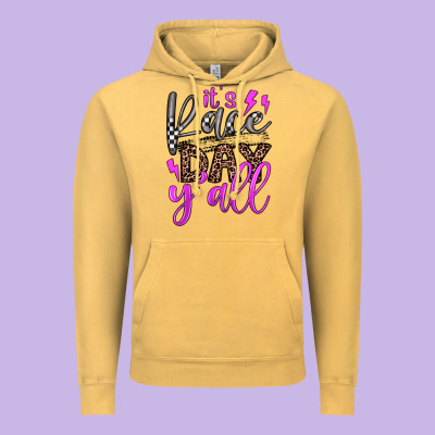 It's Race Day Y'all Vintage Hoodie Designed By Jahusdesignshop