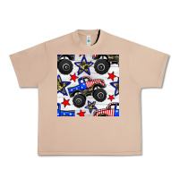 Burro usa monster truck seamless pattern Urban Heavy Tee - BundleAndBundleShop