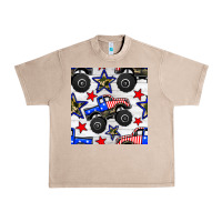 French Oak usa monster truck seamless pattern Urban Heavy Tee - BundleAndBundleShop
