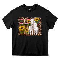 Black gats baby gots sunflowers wooden serape leopard Heavy Core Tee - Artiststas