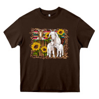 Chocolate Brown gats baby gots sunflowers wooden serape leopard Heavy Core Tee - Artiststas