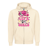 Sandshell lets go girls Zipper Hoodie - NancyCooperArtShop