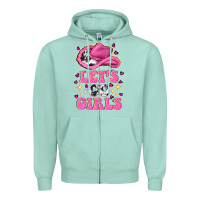 Seafoam lets go girls Zipper Hoodie - NancyCooperArtShop