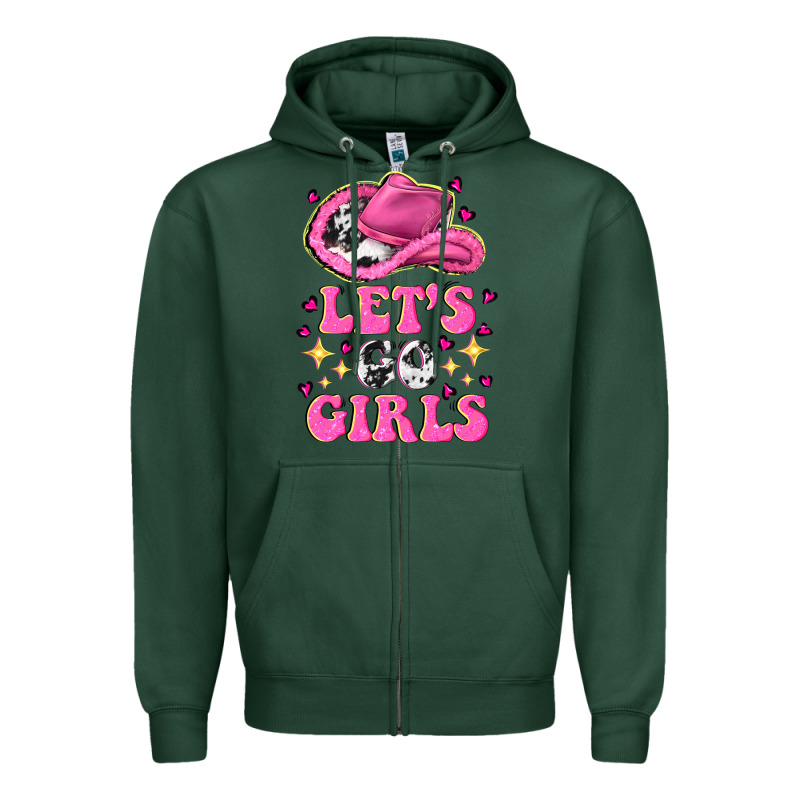 Lets Go Girls Zipper Hoodie by NancyCooperArtShop | Teevron
