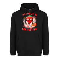 Black hang on,let me girl math this Heavyweight Hoodie - Artiststas
