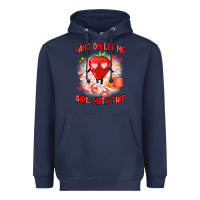 Navy hang on,let me girl math this Heavyweight Hoodie - Artiststas