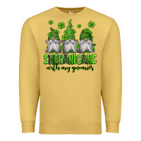 Antique Gold shenanigans with my gnomies st patricks day gnomes Premium Sweatshirt - Jasminsmagicworld