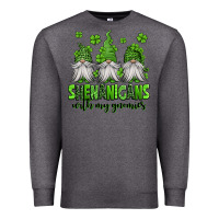 Charcoal Heather shenanigans with my gnomies st patricks day gnomes Premium Sweatshirt - Jasminsmagicworld