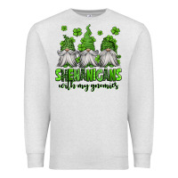 Oatmeal Heather shenanigans with my gnomies st patricks day gnomes Premium Sweatshirt - Jasminsmagicworld