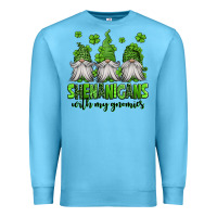Ocean Blue shenanigans with my gnomies st patricks day gnomes Premium Sweatshirt - Jasminsmagicworld