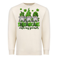 Sandshell shenanigans with my gnomies st patricks day gnomes Premium Sweatshirt - Jasminsmagicworld