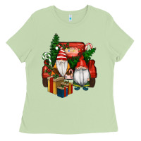 Matcha Christmas Truck And Gnome Ladies Tee - RanaPortraitStore