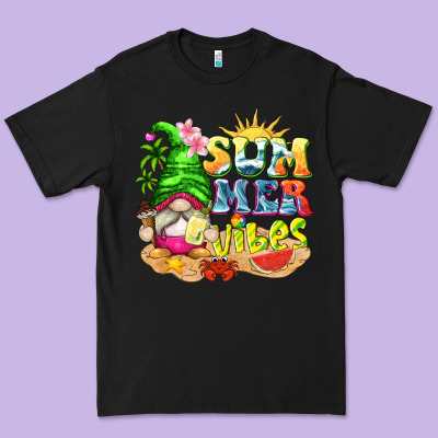 Summer Vibes Gnome Tbw Premium Tee Designed By Texasbilliewilder