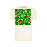 Vintage Arctic halloween eye balls seamless pattern Vintage Tee - BundleAndBundleShop