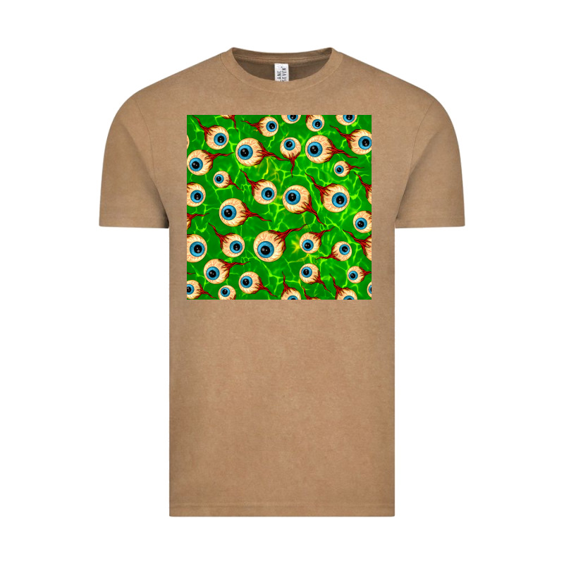 Halloween Eye Balls Seamless Pattern Vintage Tee by BundleAndBundleShop | Teevron