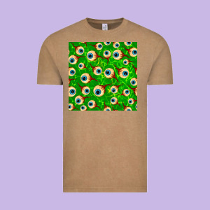 Halloween Eye Balls Seamless Pattern Vintage Tee Designed By Bundleandbundleshop