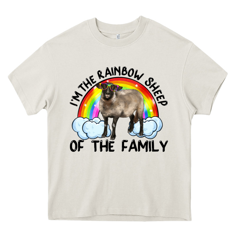 I'm The Rainbow Sheep Of The Family Suffolk Sheep Black Face Sheep Heavy Core Tee by RanaPortraitStore | Teevron