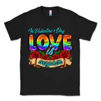Black in valentines day love is everywhere Classic Tee - AdoDesignShop