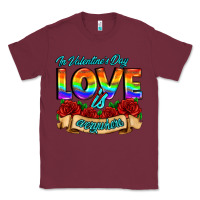 Burgundy in valentines day love is everywhere Classic Tee - AdoDesignShop