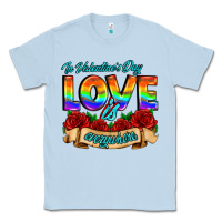 Dusty Blue in valentines day love is everywhere Classic Tee - AdoDesignShop