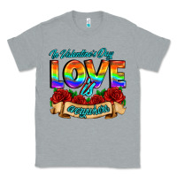 Heather Grey in valentines day love is everywhere Classic Tee - AdoDesignShop