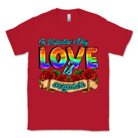 Red in valentines day love is everywhere Classic Tee - AdoDesignShop
